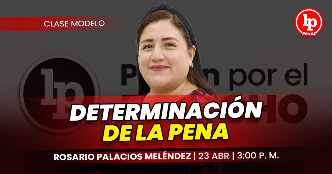 DETERMINACIÓN DE LA PENA-LP DERECHO-Rosario Palacios Melendez