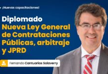 Diplomado Nueva Ley General de Contrataciones Públicas, arbitraje y JPRD. Hasta 2 JUN dos libros gratis y pago en cuotas