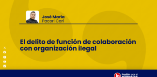El delito de función de colaboración con organización ilegal