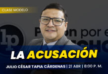 Clase modelo sobre la acusación. Llena el formulario para recibir las diapositivas