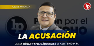 Clase modelo sobre la acusación. Llena el formulario para recibir las diapositivas