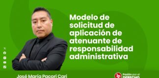Modelo de solicitud de aplicación de atenuante de responsabilidad administrativa
