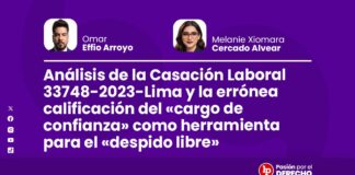 Análisis de la Casación Laboral 33748-2023-Lima y la errónea calificación del “cargo de confianza” como herramienta para el “despido libre”