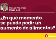 ¿En qué momento se puede pedir un aumento de alimentos?