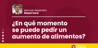 ¿En qué momento se puede pedir un aumento de alimentos?