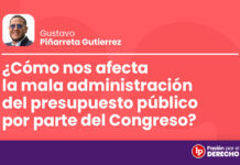 ¿Cómo nos afecta la mala administración del presupuesto público por parte del Congreso?