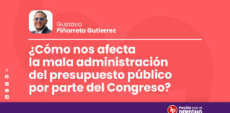 ¿Cómo nos afecta la mala administración del presupuesto público por parte del Congreso?