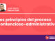 Los principios del proceso contencioso-administrativo