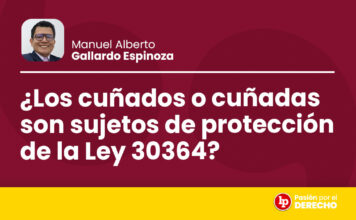 ¿Los cuñados o cuñadas son sujetos de protección de la Ley 30364?