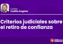 Criterios judiciales sobre el retiro de confianza