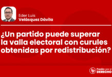 ¿Un partido puede superar la valla electoral con curules obtenidas por redistribución?