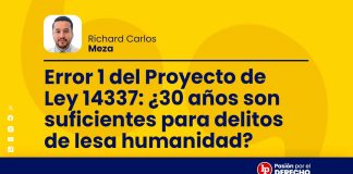 Error 1 del Proyecto de Ley 14337: ¿30 años son suficientes para delitos de lesa humanidad?