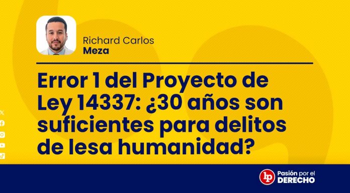 Error 1 del Proyecto de Ley 14337: ¿30 años son suficientes para delitos de lesa humanidad?