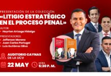 Presentación de la colección «Litigio estratégico en el proceso penal» de Hayrton Arizaga Hidalgo (22 MAY)