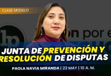 Clase modelo sobre junta de prevención y resolución de disputas. Llena el formulario para recibir las diapositivas