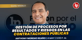 Clase modelo sobre gestión de procesos por resultados y riesgos en las contrataciones públicas. Llena el formulario para recibir las diapositivas
