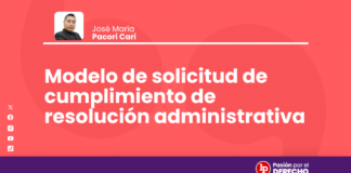 Modelo de solicitud de cumplimiento de resolución administrativa