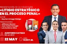 Presentación de la colección «Litigio estratégico en el proceso penal» de Hayrton Arizaga Hidalgo (22 MAY)
