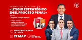 Presentación de la colección «Litigio estratégico en el proceso penal» de Hayrton Arizaga Hidalgo (22 MAY)