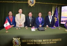 CALE condecora con la medalla «José Luis Bustamante y Rivero» al Dr. José Palomino Manchego