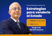 Taller gratuito «Estrategias para venderle al Estado». 30 MAY (presencial y virtual)