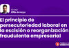 El principio de persecutoriedad laboral en la escisión o reorganización fraudulenta empresarial