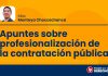 Apuntes sobre profesionalización de la contratación pública