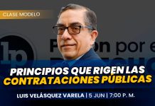 Clase modelo sobre principios que rigen las contrataciones públicas. Llena el formulario para recibir las diapositivas